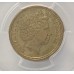 AUSTRALIA 2000 . ONE 1 DOLLAR COIN . ERROR . MULE . STRUCK ON TEN 10 CENTS